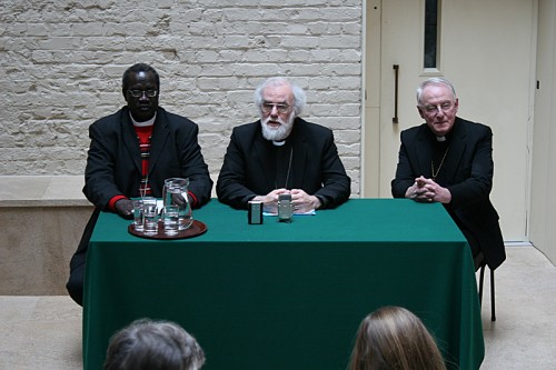 Archbishop Daniel Deng, Archbishop Rowan Williams and Bishop David Stancliffe