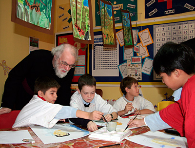 Archbishop visits primary school