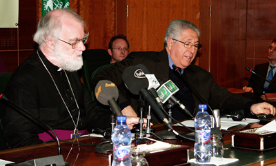 Dr Rowan Williams and Dr Mohammad Sharif, Secretary General of WICS