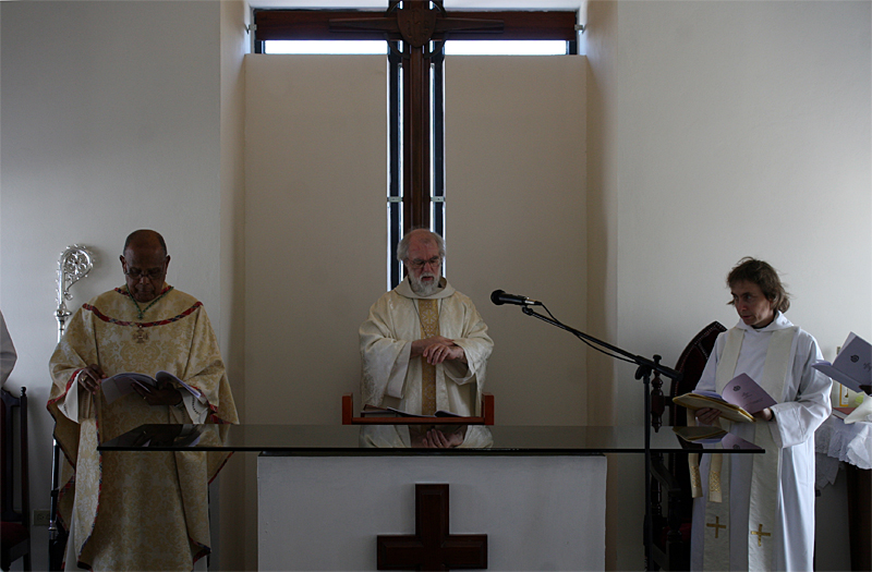 The Archbishop at the Church of St John, Jamaica