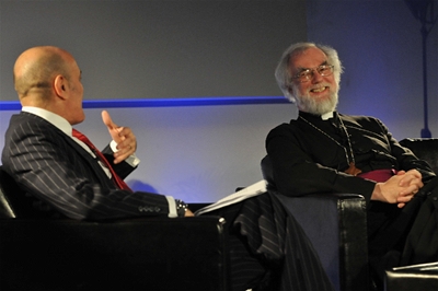 Professor Jim Al-Khalili in conversation with the Archbishop © University of Surrey