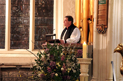 The Rt Revd Tony Robinson preaching