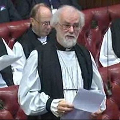 Archbishop during the House of Lords debate
