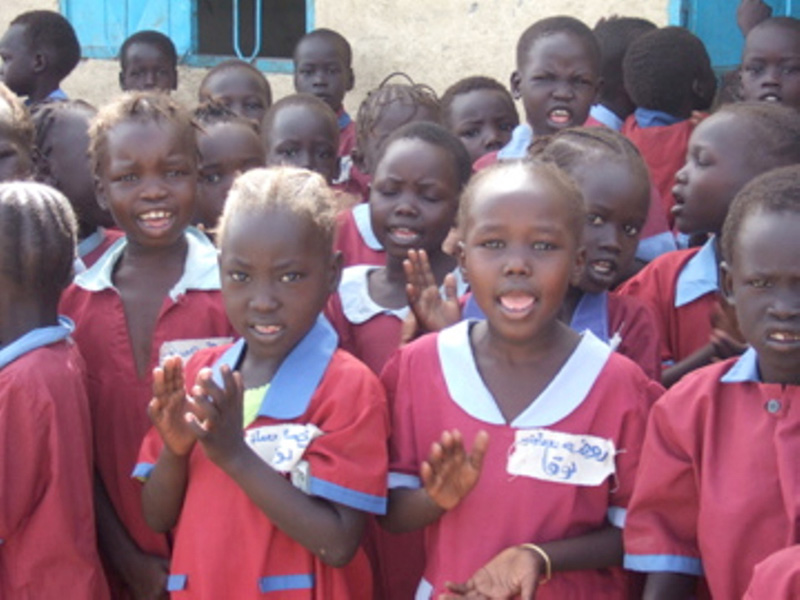 South Sudanese schoolgirls