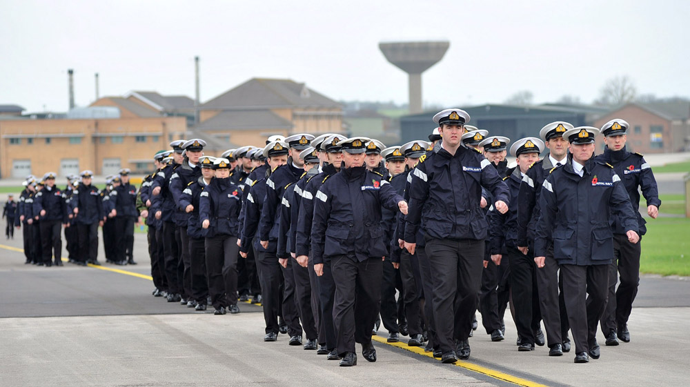 Service personnel from RNAS Yeovilton 