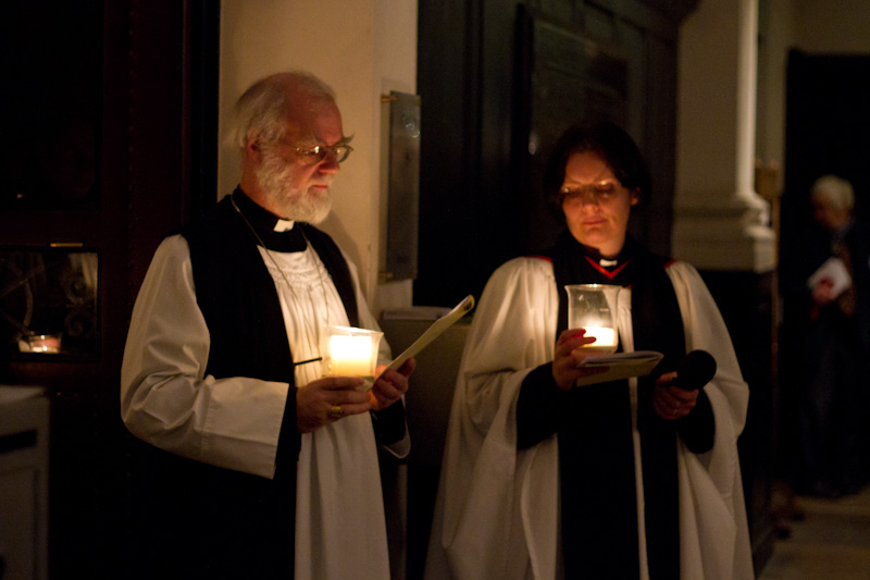 Archbishop Rowan and the Revd Katherine Hedderly. Photo: Marc Gascoigne