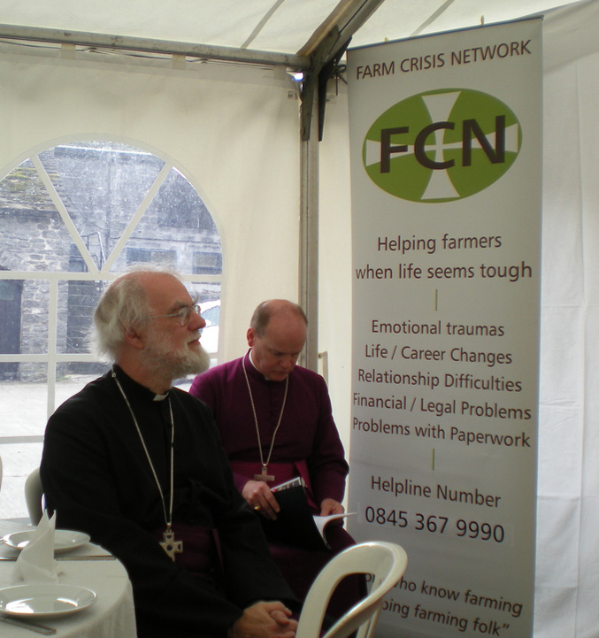 Archbishop at farmers' lunch, Derby