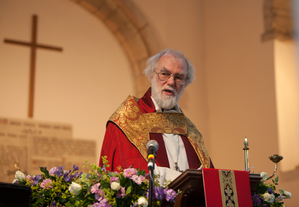 Archbishop preaching at Deerhurst.  Photo: Neil Edbrooke Photography