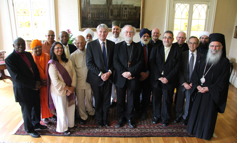 Andrew Mitchell, Archbishop Rowan and senior faith leaders