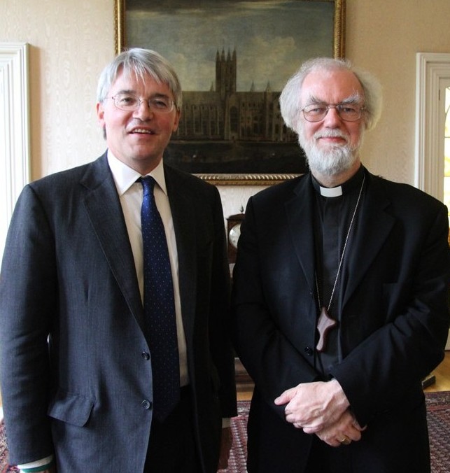 Andrew Mitchell and Archbishop Rowan