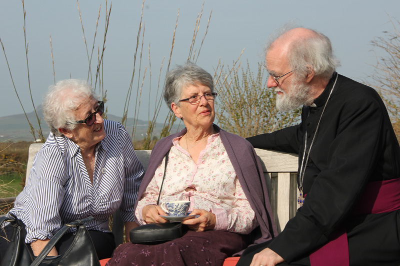 Archbishop with Revd Eileen Bairstowe and Revd Marion Fontaine from Shalom House