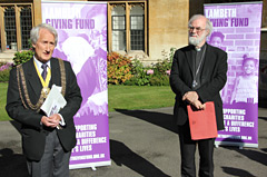 The Archbishop of Canterbury with the Mayor of Lambeth