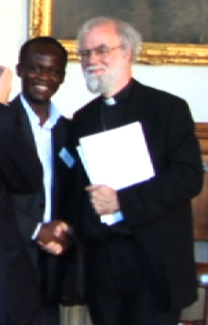 Messeh Kamara with Archbishop Rowan