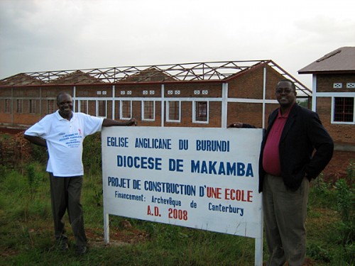 A school construction project with the Anglican Church in Burundi