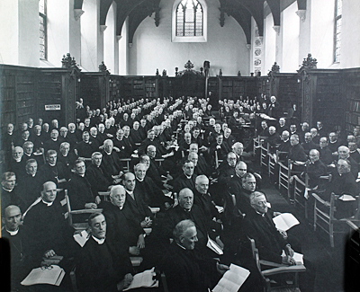 1930 - Lambeth Conference, Inside the Library