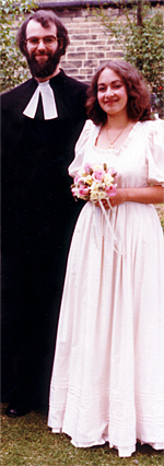 Rowan Williams and Jane Paul on their Wedding Day, 1981