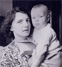 The Infant Rowan Williams with his Mother, Delphine Williams, 1950