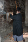 The ritual opening of the door at the Church of the Resurrection, Jerusalem