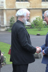 HRH Prince Charles is greeted by the Archbishop and Mrs Williams
