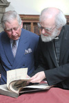 Prince Charles and the Archbishop with the 1662 Book of Common Prayer