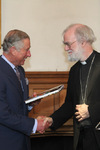 Archbishop Rowan and Prince Charles at the opening of the Lambeth Palace Library exhibition