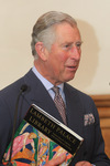 Prince Charles speaking at the opening of the Lambeth Palace Library exhibition