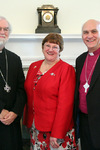 The Archbishop of Canterbury with Lynne Tembey and Bishop Ken Clarke 