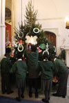 Pupils from St Jude's decorate the Lambeth Palace Christmas trees 