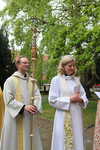 The Archbishop with the Bishop of Oxford (far right) during a Visit to the Oxford Diocese (6-9 May 2011)