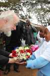 The Archbishop is welcomed to Kibera, Nairobi