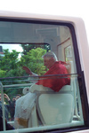 Pope Benedict leaves Lambeth Palace in the Popemobile © Nicola Green