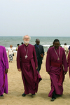 The Archbishop with Bishops on the Shore of Lake Tanganyika, Burundi 2005
