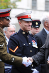 The Archbishop with Members of the British Armed Forces as the Cenotaph, November 2010