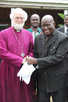 Left-right: Bishop David Njovu, Archbishop Rowan Williams, Dr Kenneth Kaunda, Archbishop Albert Chama